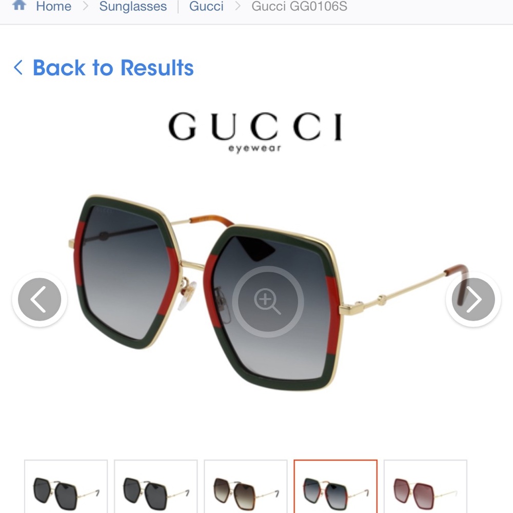 Stylish Green and Red Sunglasses